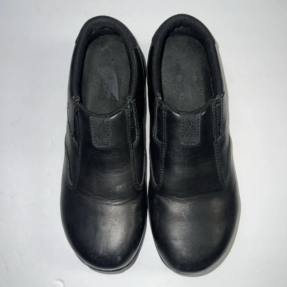 Red Wing‎ Comfort Safety Toe Slip-On Black Leather Work Shoes Men's Size 8D